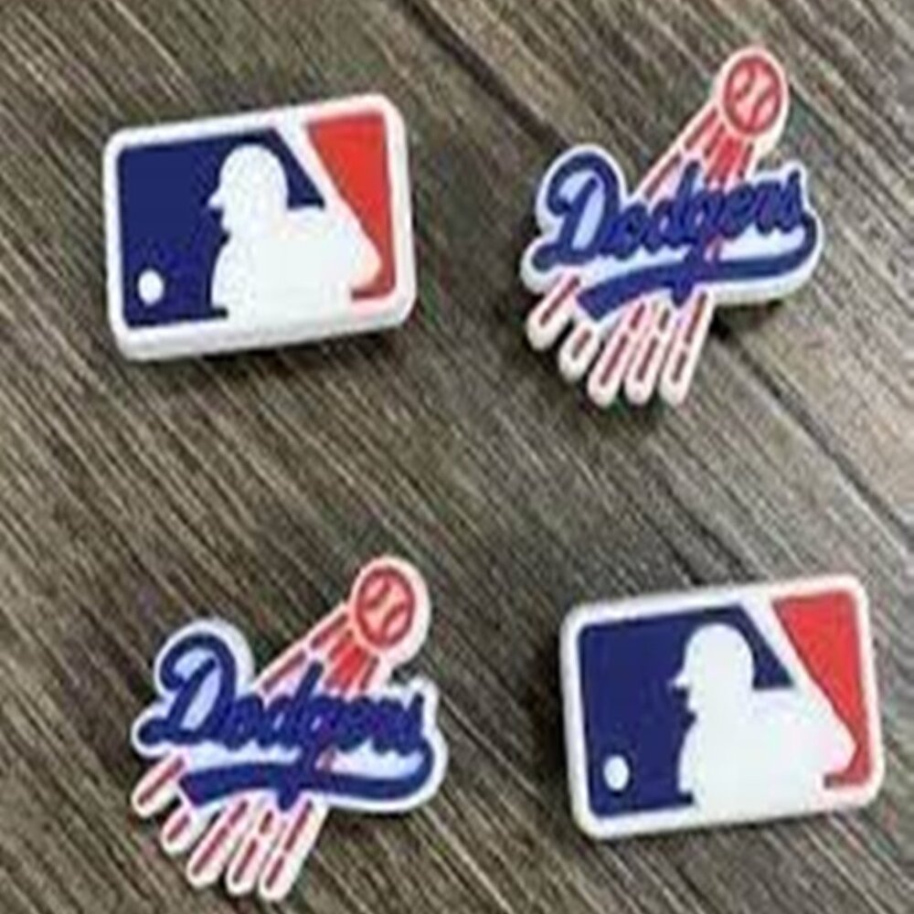 LOS ANGELES DODGERS SET OF 4 SHOE CHARMS FOR CROCS